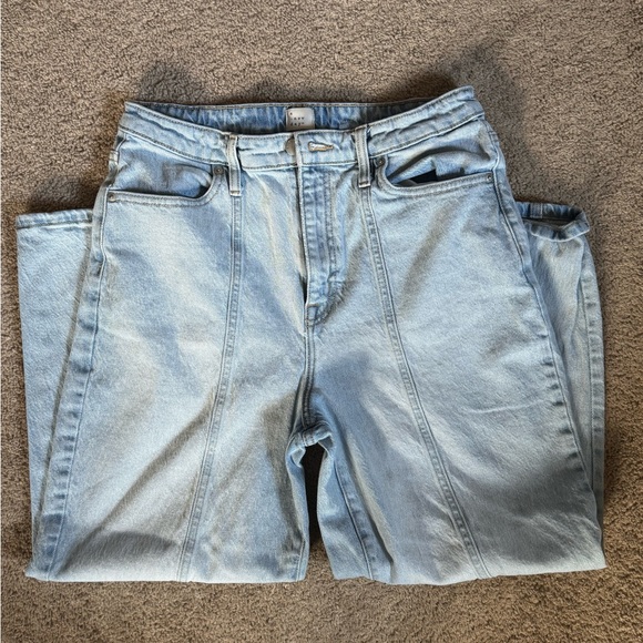 A New Day Tapered Front Seam Light Wash Denim Jeans Size 10 - Picture 4 of 8
